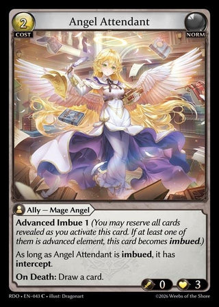 Image for Angel Attendant (043) (Radiant Origins) - Grand Archive TCG