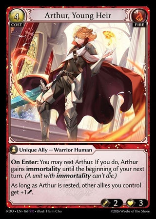 Image for Arthur, Young Heir (169) (Radiant Origins) - Grand Archive TCG