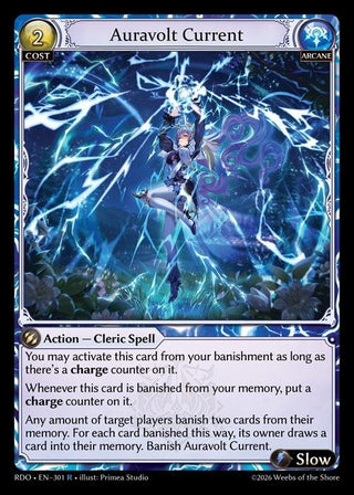 Image for Auravolt Current (301) (Radiant Origins) - Grand Archive TCG