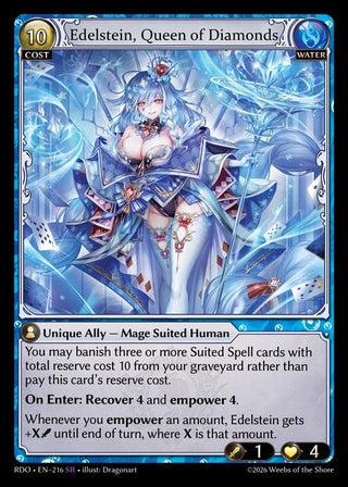 Image for Edelstein, Queen of Diamonds (216) (Radiant Origins) - Grand Archive TCG