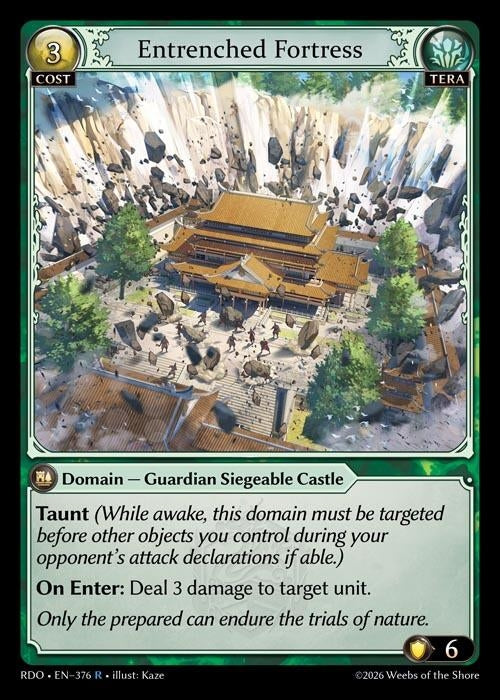 Image for Entrenched Fortress (376) (Radiant Origins) - Grand Archive TCG
