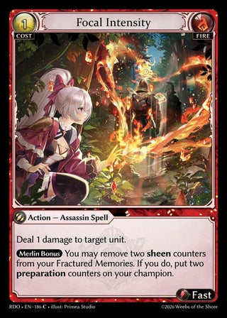 Image for Focal Intensity (186) (Radiant Origins) - Grand Archive TCG