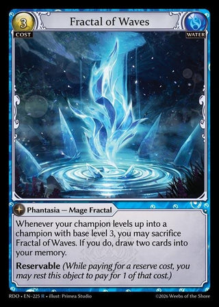 Image for Fractal of Waves (225) (Radiant Origins) - Grand Archive TCG