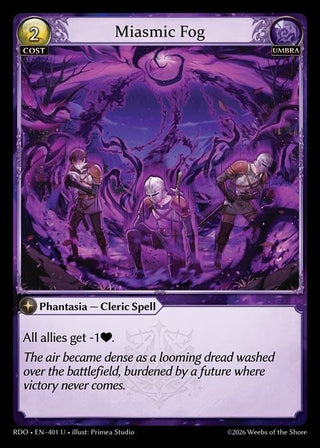 Image for Miasmic Fog (401) (Radiant Origins) - Grand Archive TCG