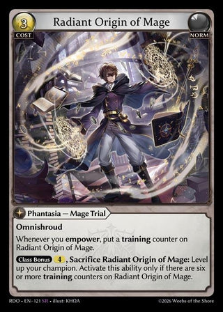 Image for Radiant Origin of Mage (121) (Radiant Origins) - Grand Archive TCG