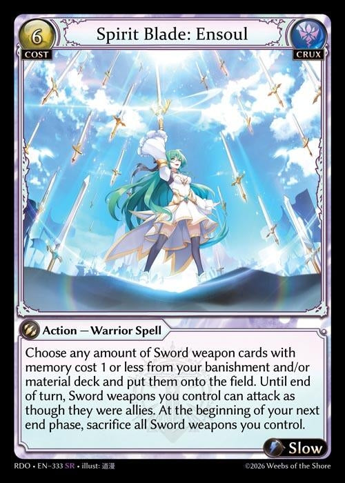 Image for Spirit Blade: Ensoul (333) (Radiant Origins) - Grand Archive TCG