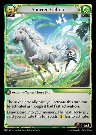 Image for Spurred Gallop (286) (Radiant Origins) - Grand Archive TCG