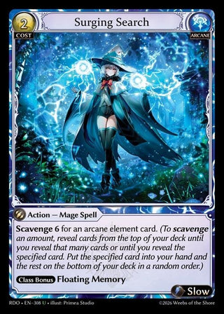 Image for Surging Search (308) (Radiant Origins) - Grand Archive TCG