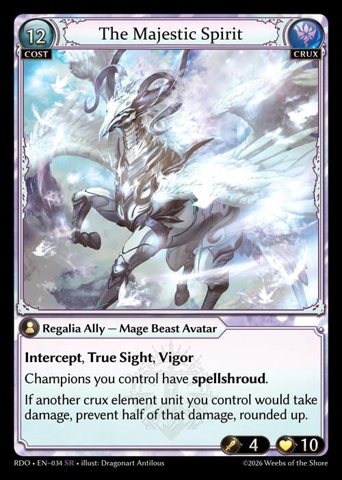 Image for The Majestic Spirit (034) (Radiant Origins) - Grand Archive TCG