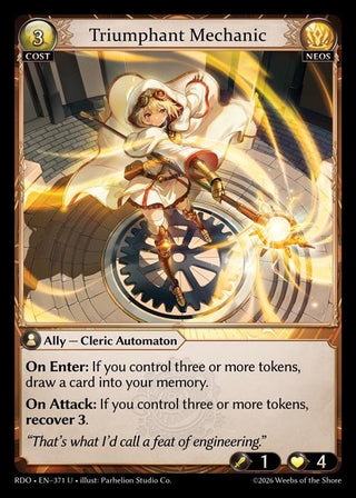 Image for Triumphant Mechanic (371) (Radiant Origins) - Grand Archive TCG