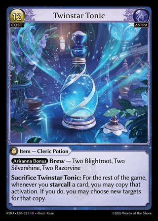 Image for Twinstar Tonic (321) (Radiant Origins) - Grand Archive TCG