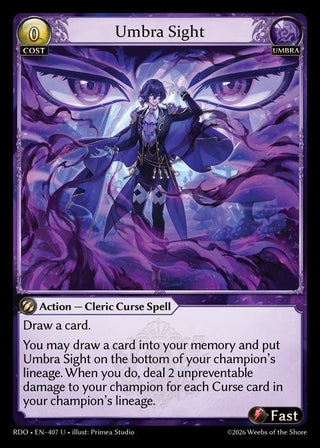 Image for Umbra Sight (407) (Radiant Origins) - Grand Archive TCG