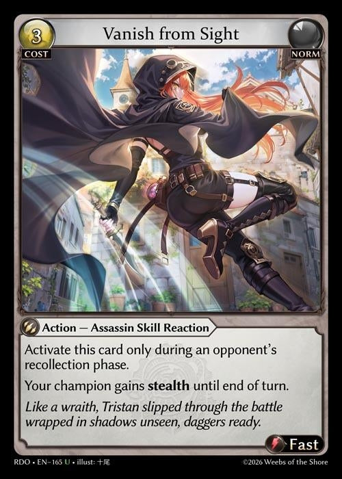 Image for Vanish from Sight (165) (Radiant Origins) - Grand Archive TCG