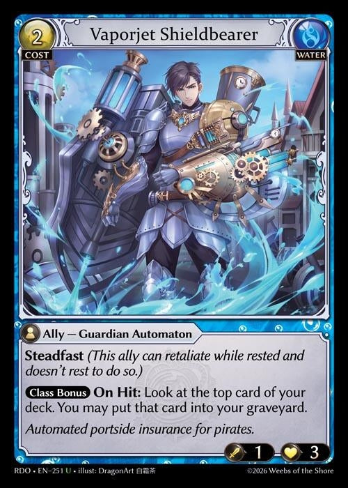 Image for Vaporjet Shieldbearer (251) (Radiant Origins) - Grand Archive TCG