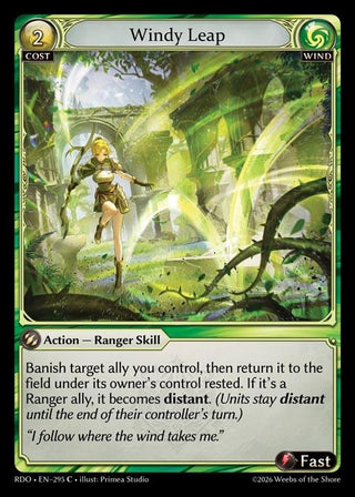 Image for Windy Leap (295) (Radiant Origins) - Grand Archive TCG