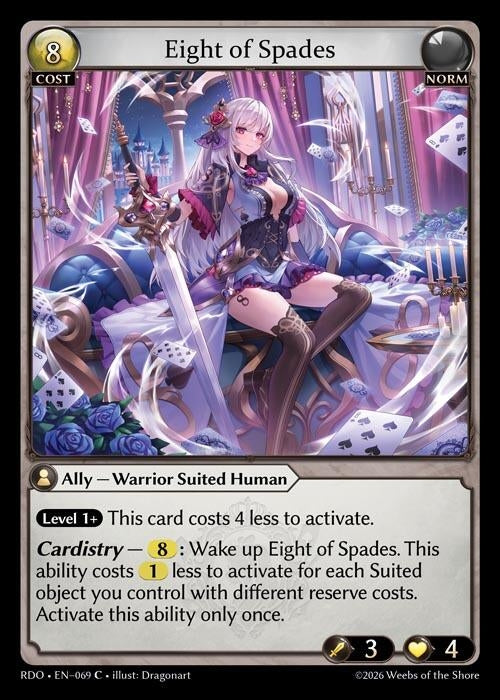 Image for Eight of Spades (Curio Foil) (069) (Radiant Origins) - Grand Archive TCG