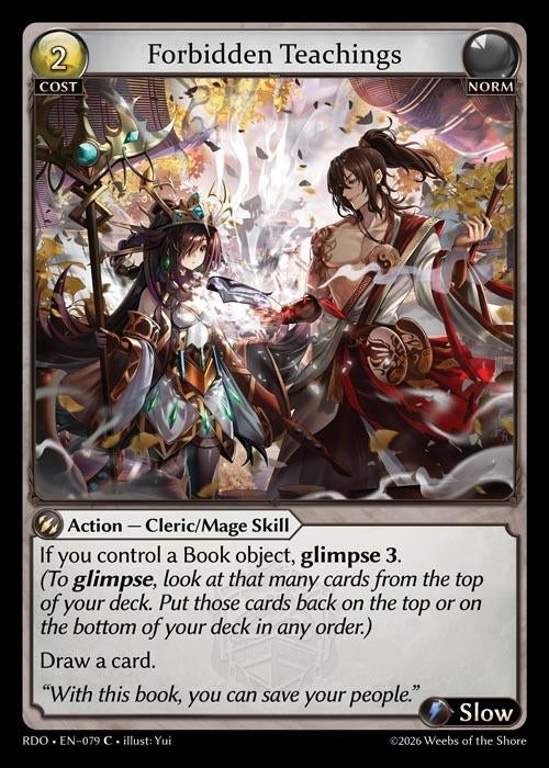 Image for Forbidden Teachings (Curio Foil) (079) (Radiant Origins) - Grand Archive TCG