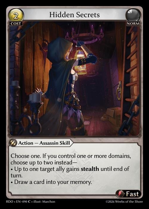 Image for Hidden Secrets (Curio Foil) (090) (Radiant Origins) - Grand Archive TCG
