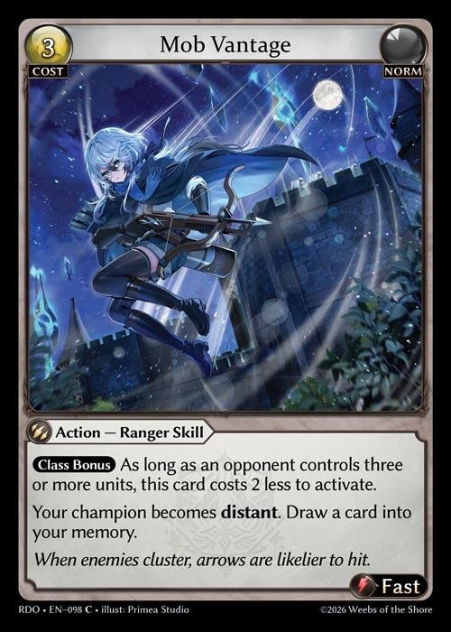 Image for Mob Vantage (Curio Foil) (098) (Radiant Origins) - Grand Archive TCG