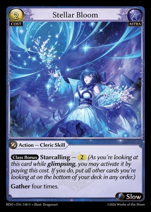Image for Stellar Bloom (Curio Foil) (318) (Radiant Origins) - Grand Archive TCG