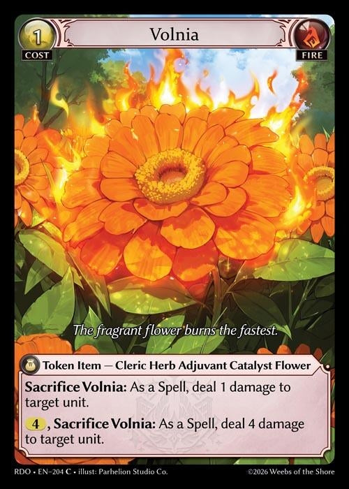 Image for Volnia (Curio Foil) (204) (Radiant Origins) - Grand Archive TCG
