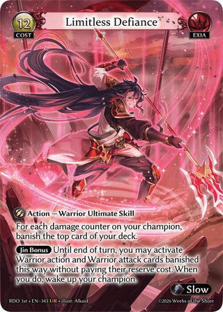 Image for Limitless Defiance (343) (Radiant Origins) - Grand Archive TCG