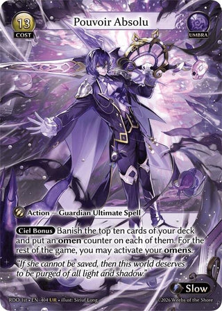 Image for Pouvoir Absolu (404) (Radiant Origins) - Grand Archive TCG