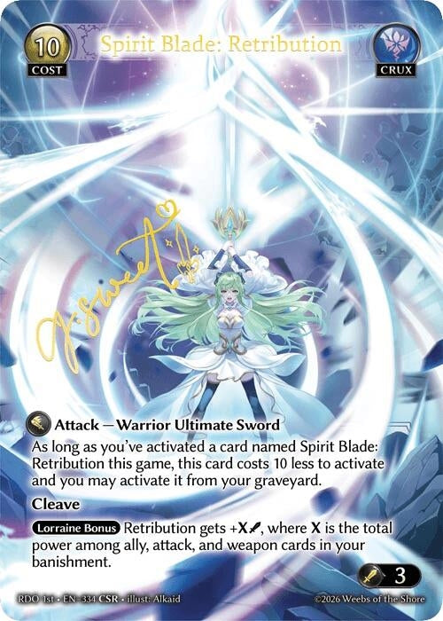 Image for Spirit Blade: Retribution (CSR) (334) (Radiant Origins) - Grand Archive TCG