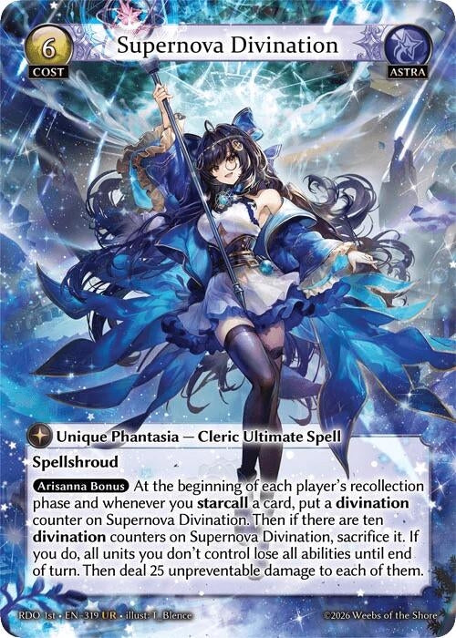 Image for Supernova Divination (319) (Radiant Origins) - Grand Archive TCG