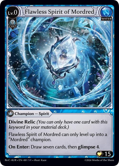 Image for Flawless Spirit of Mordred (001) (Mordred Re: Collection, Aurelian Regent) - Grand Archive TCG