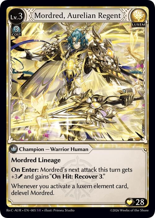 Image for Mordred, Aurelian Regent (005) (Mordred Re: Collection, Aurelian Regent) - Grand Archive TCG