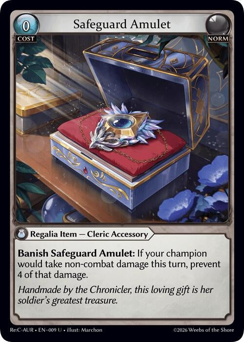 Image for Safeguard Amulet (009) (Mordred Re: Collection, Aurelian Regent) - Grand Archive TCG