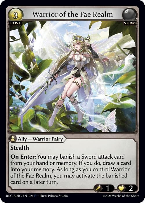 Image for Warrior of the Fae Realm (024) (Mordred Re: Collection, Aurelian Regent) - Grand Archive TCG