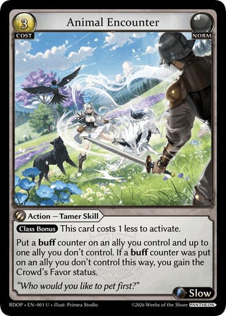 Image for Animal Encounter (001) (Radiant Origins: Pantheon) - Grand Archive TCG