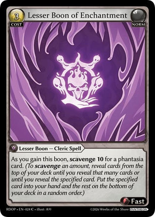 Image for Lesser Boon of Enchantment (024) (Radiant Origins: Pantheon) - Grand Archive TCG