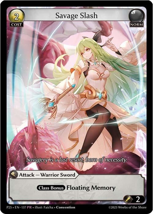 Image for Savage Slash (137) (Promotional Cards) - Grand Archive TCG