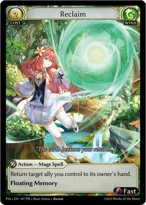 Image for Reclaim (147) (147) (Promotional Cards) - Grand Archive TCG
