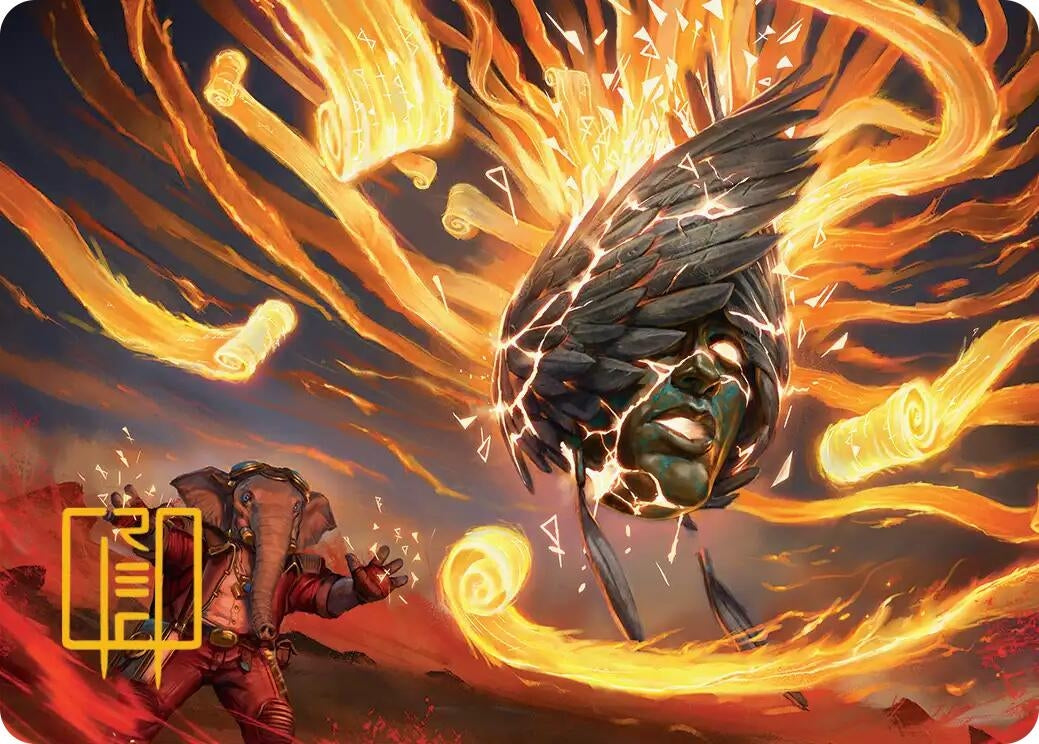 Image for Flashback Art Card (Gold-Stamped Signature) (12) (Secrets of Strixhaven) - Magic: The Gathering