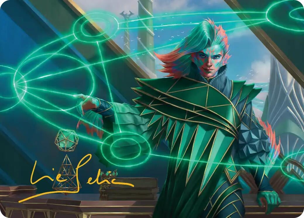 Image for Nev, the Practical Dean Art Card (Gold-Stamped Signature) (37) (Secrets of Strixhaven) - Magic: The Gathering