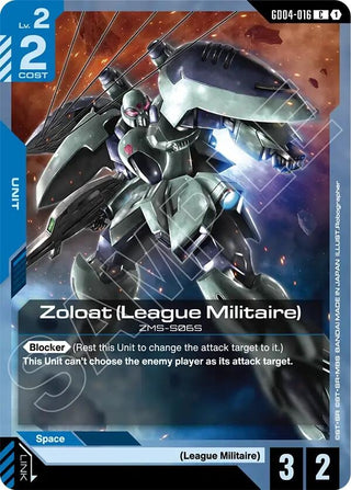 Image for Zoloat (League Militaire) (GD04-016) (Phantom Aria) - Gundam Card Game