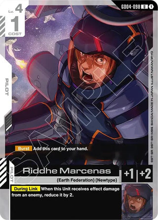 Image for Riddhe Marcenas (GD04-098) (Phantom Aria) - Gundam Card Game