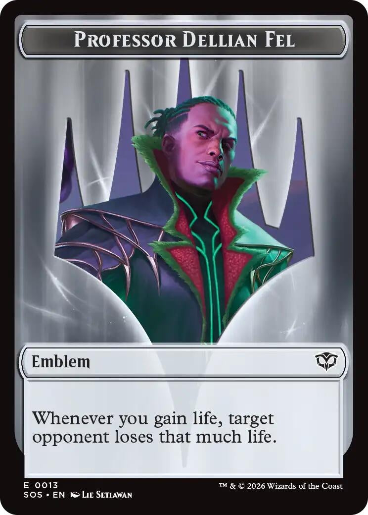 Image for Professor Dellian Fel // Pest (0008) Double-Sided Token (13 // 8) (Secrets of Strixhaven) - Magic: The Gathering