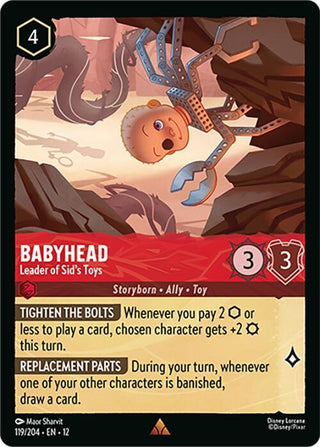 Image for Babyhead - Leader of Sid's Toys (119/204) (Wilds Unknown) - Disney Lorcana