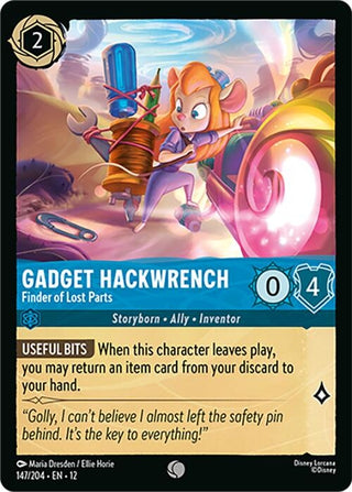Image for Gadget Hackwrench - Finder of Lost Parts (147/204) (Wilds Unknown) - Disney Lorcana