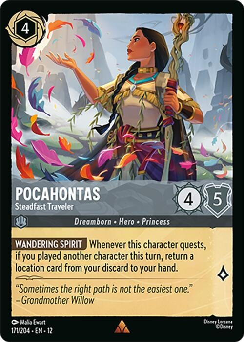 Image for Pocahontas - Steadfast Traveler (171/204) (Wilds Unknown) - Disney Lorcana