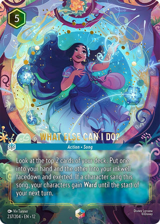 Image for What Else Can I Do? (Enchanted) (237/204) (Wilds Unknown) - Disney Lorcana