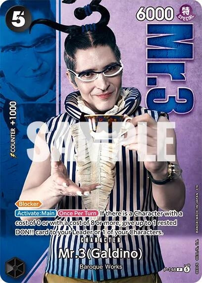 Image for Mr.3 (Galdino) - P-148 (Premium Card Collection -Live Action Edition Vol.2 Baroque Works-) (P-148) (One Piece Promotion Cards) - One Piece Card Game