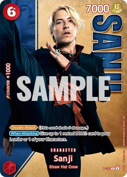 Image for Sanji - P-137 (Premium Card Collection -Live Action Edition Vol.2 Straw Hat Crew-) (P-137) (One Piece Promotion Cards) - One Piece Card Game