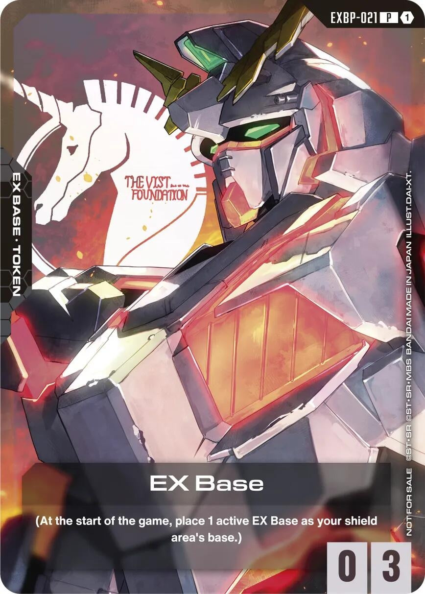 Image for EX Base (EXBP-021) (Mobile Suit Gundam Unicorn) (EXBP-021) (Promotional EX Base Tokens) - Gundam Card Game
