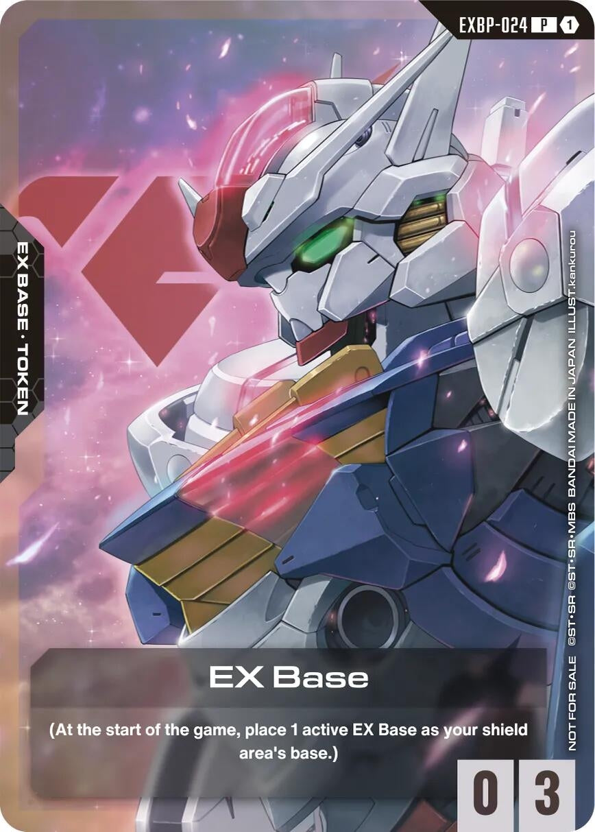 Image for EX Base (EXBP-024) (Mobile Suit Gundam the Witch from Mercury) (EXBP-024) (Promotional EX Base Tokens) - Gundam Card Game